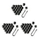 thumbnail image 4 of Scienceny Paquete de 20 tapas de tuercas de rueda de coche universales antioxidantes cubierta de tornillo de cubo de coche reemplazo tuercas de Type3 NO3, 4 of 6