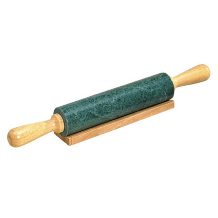 Creative Home Green Marble Deluxe Rolling Pin
