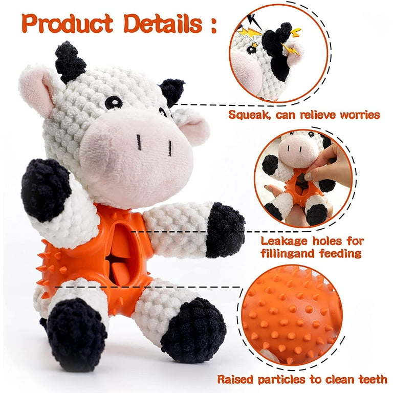 MYBALLDOG Low to MILD Chewers 2 in 1 Dog Puzzle Toys Stuffed Plush Puppy  Toys, Crinkle & Squeak Dog Toy Ball for Dog Anxiety Relief, Big Dog Toys  3.5