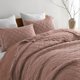 thumbnail image 2 of Juego de colcha HORIMOTE HOME, 100% lino, tamaño queen, cameo rose, 2 of 7