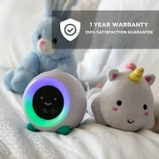 Mella Ready To Rise Childrens Sleep Trainer Night Light and Sleep Sounds Machine Alarm Clock