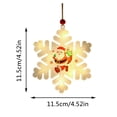 thumbnail image 3 of Party Light-up Decoration Christmas LED String Lights Snowman Tree Pendants for Festive Atmosphere in Home Decorations, 3 of 4