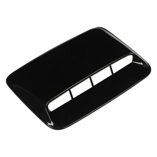 Hood Scoop Trim, ABS Bonnet Air Intake Grille Indeformable For Car Modification Glossy Black,Carbon Fiber