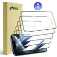 thumbnail image 4 of 5-Piece Tempered Glass Screen Protector Set - Ultimate Protection for Your iPhone - HD Clear, Scratch-Resistant, Bubble-Free, 9H Hardness, 4 of 10