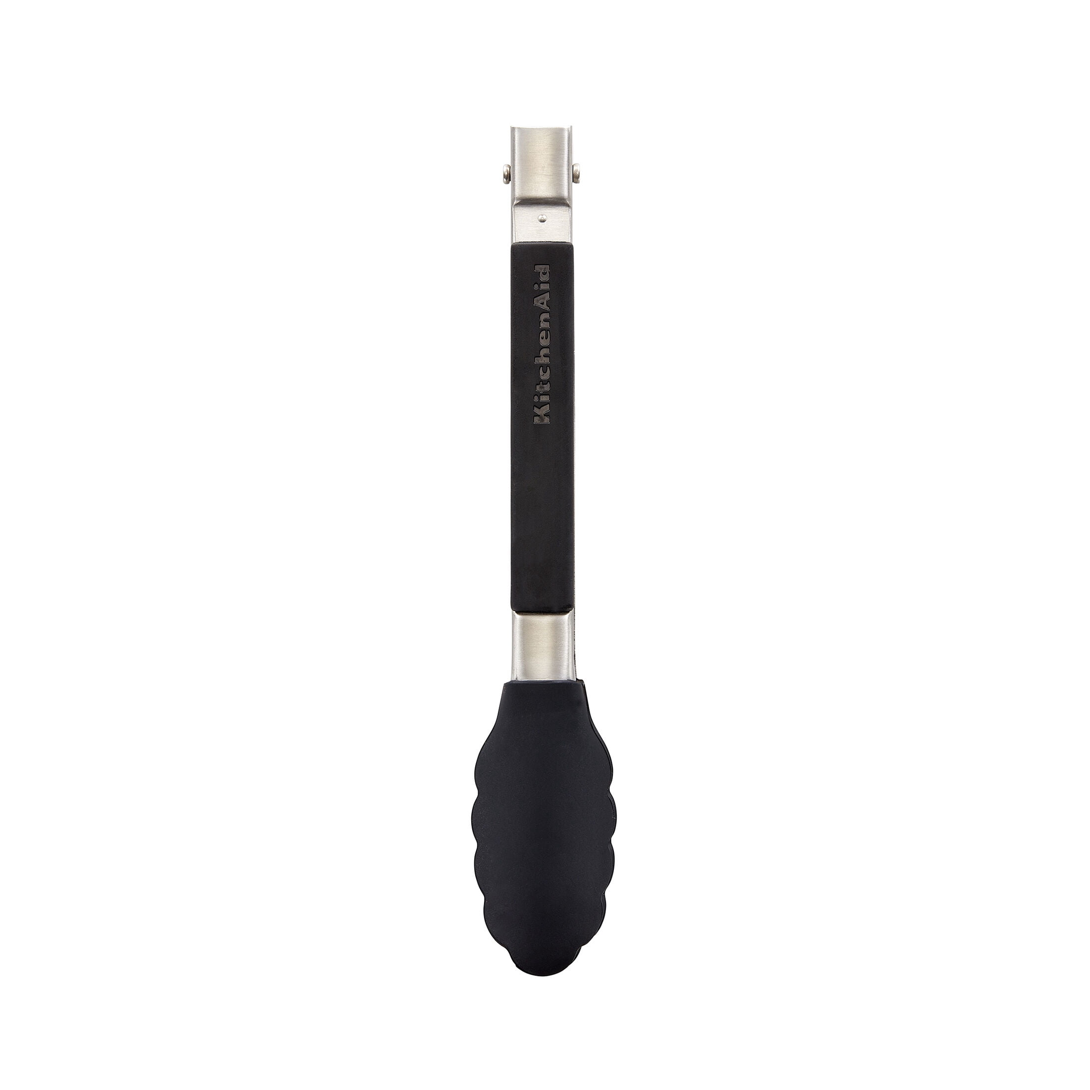 KitchenAid Stainless Steel 9in Kitchen Cooking and Serving Food Tongs, Black