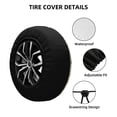 thumbnail image 2 of Naloa Seahorse PVC Leather Spare Tire Wheel Cover for Car Truck SUV Camper Trailer Universal Fit many size17 inch, 2 of 6