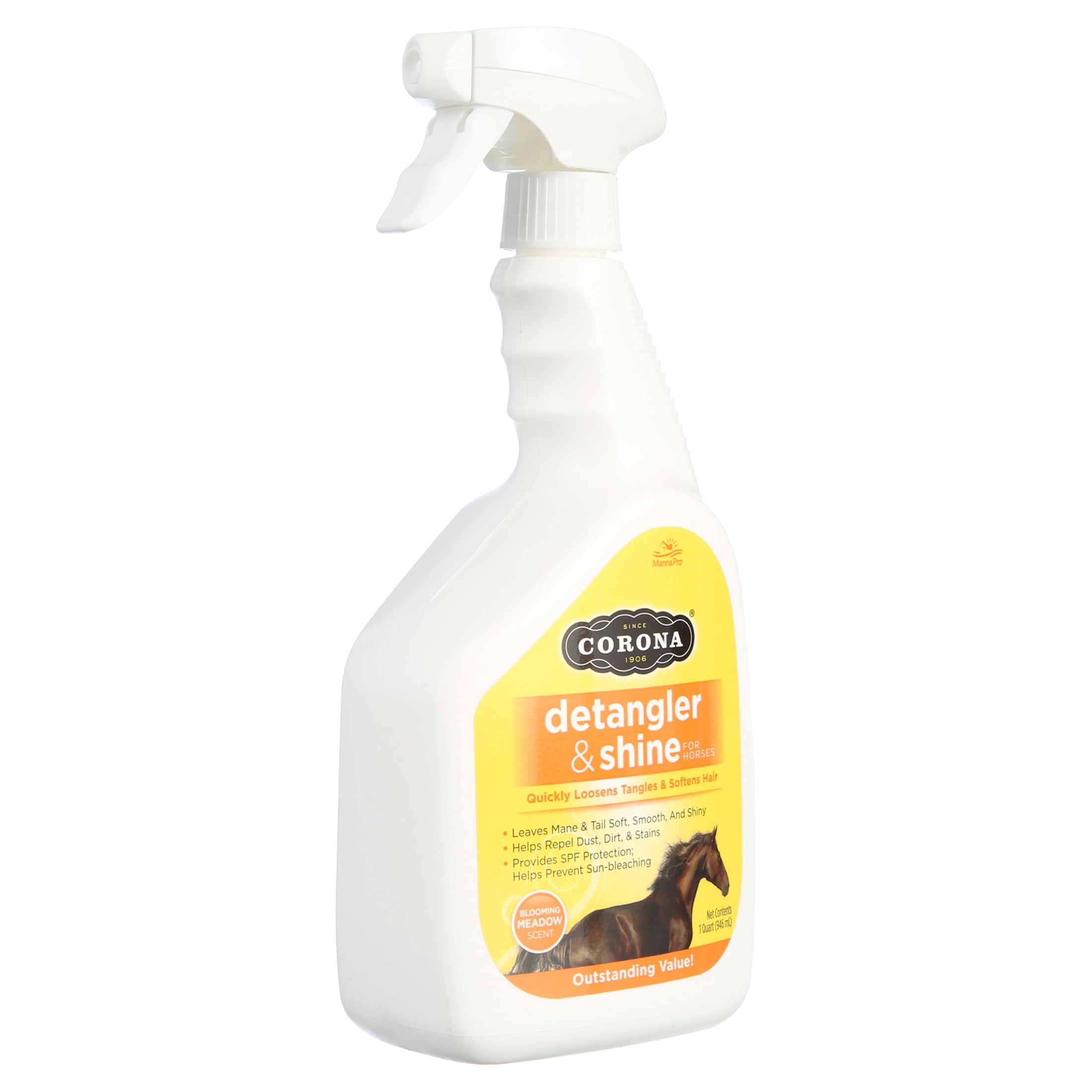 Manna Pro Corona Horse Detangler & Shine Spray, 32 oz.