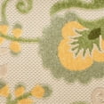 thumbnail image 4 of Pemberly Row 10' x 14' Ivory Green Fabric Outdoor Area Rug (10' x 14'), 4 of 12