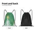 thumbnail image 5 of Easygdp Christmas Green Drawstring Backpack, Beach Sackpack, Travel Sackpack Lightweight for Sports, Gym, Travel, Swimming - Medium, 5 of 9