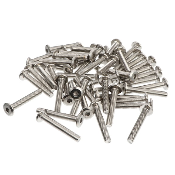 SOPOTUTU 50-Pack M6x40 Socket Screws for Wood Furniture Assembly and Bunk Bed Fastening