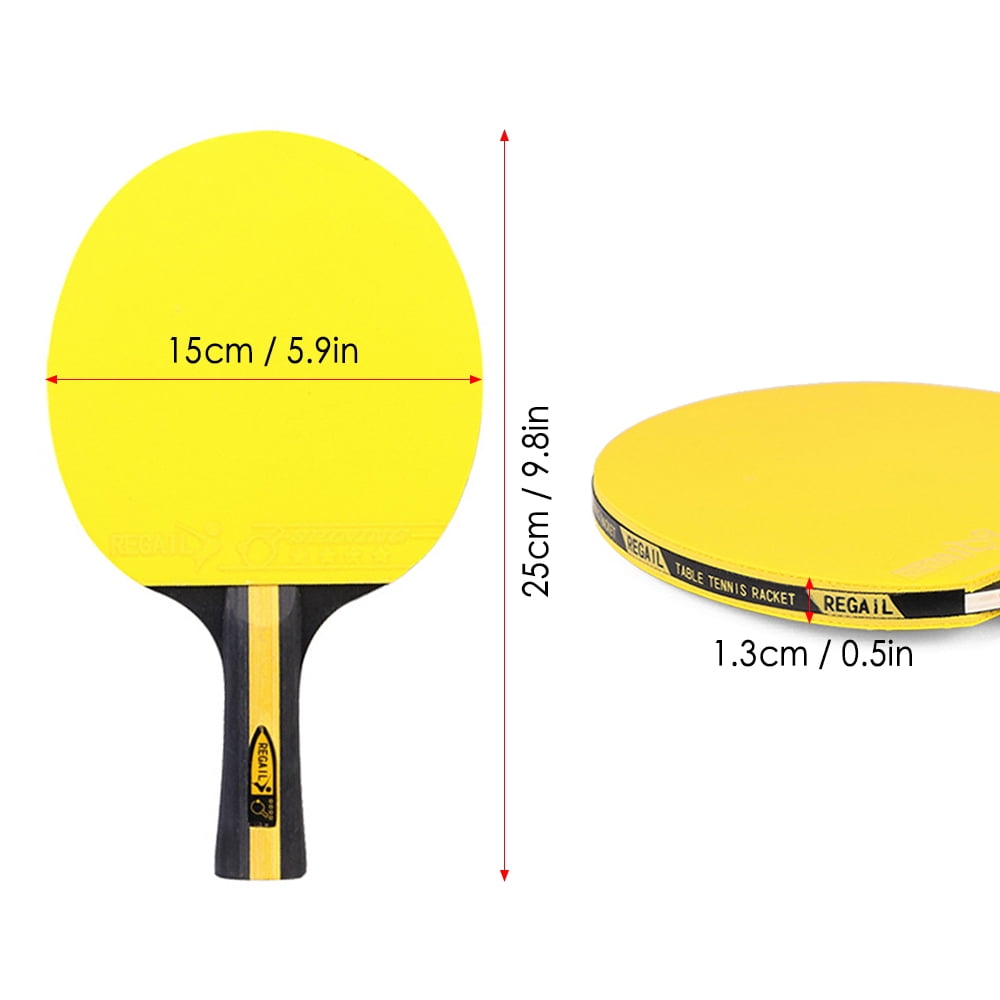 Durable Rubber Surface Ping Pong Set 2 Paddles, 3 Balls, Carry Bag Great for Learning Strokes