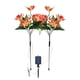 thumbnail image 1 of WDOplteas Solar Estaca Orquídeas Lámpara Impermeable IP65 para Jardín Al Aire Libre naranja B 2 Uds., 1 of 9