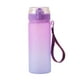 thumbnail image 2 of Botella de agua de gran capacidad degradada – vaso deportivo portátil de plástico impermeable con correa, tapa de una sola presión, 600ml/800ml, Blanco, azul, morado, rojo negro, 2 of 6