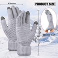 thumbnail image 3 of 1 Paire de Gants d'Hiver pour Femmes Gants à Écran Tactile Gants Thermiques Gants Chauds pour Temps Froid Costume pour Course Conduite Cyclisme Travail Randonnée Ski, 3 of 6