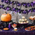thumbnail image 4 of Sktrjpolfis Halloween Black Maple Leaf Garland Lights, 36 Purple LED Battery Operated Fall Decor Vine, 1 pack, 68.9in, 4 of 6
