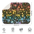 thumbnail image 2 of Dark Pioneer Flower Pattern Dish Drying Mat for Kitchen 1 Pack, Ultra Absorbent Microfiber Dishes Drainer Mats,18"x24", 2 of 4