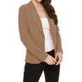 thumbnail image 2 of MOA COLLECTION Women's Casual Lightweight Blazer Jacket-Long Sleeves Open Front, 2 of 3