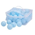 thumbnail image 2 of PlayMaty Ball Pit Balls - 2.75inches Plastic Phthalate & BPA Free Balls Crush Proof Stress Balls Swim Pit Fun Toy with Storage Bag for Baby Playhouse Birthday Party DecorationPack of 50(Light Blue), 2 of 8