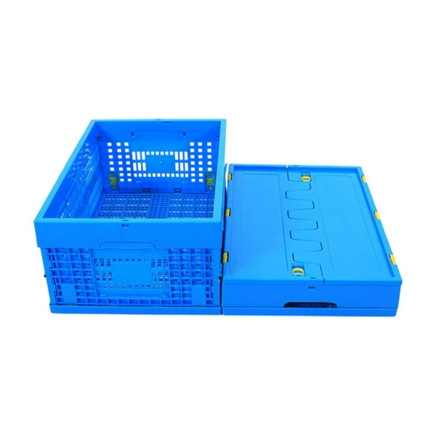Contenedor de almacenamiento plegable para frutas y verduras, organizador de utilidad, cesta plegable para tienda de comestibles, exterior e interior 60x40x25cm