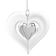 thumbnail image 1 of Muyoka Heart Wind Spinner Acero inoxidable Love Wind Spinner Giratorio de 360 grados Wind Catcher Outdoor 3D Heart Shape Wind Chime Metal Art Craft Adorno colgante para jard铆n Patio Decoraci贸n, 1 of 7