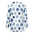 thumbnail image 5 of ICHUANYI Liquidación Tops para Mujer Otoño Manga Larga Suelta Jersey Camisa Elegante Casual Señoras Cuello Redondo Sudaderas ICHUANYI WER202308246225, 5 of 5