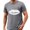 Shirts-6Gray, variant on Gamivast Athletic Shirts for Men Heartbeat Football Graphic Crew Neck Short Sleeve Workout Shirts Gym Shirts Breathable Performance Fabric Workout Wear