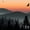 Misty Mountain Eagles, variant on Elephant Stock Misty Mountain Eagles Wall Art - Horizontal Multi Panel Canvas - Living Room Wall Decor - Nature Multi Panel - Orange And Black Decor - 23" x 14"