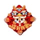 thumbnail image 3 of Pegatinas de puerta de Año Nuevo chino Pegatinas de puerta de dragón chino Palabra de bendición china Estilo A, 3 of 9