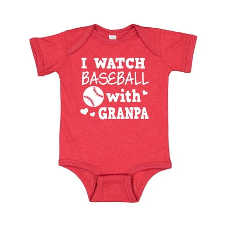 

Inktastic I Watch Baseball with My Granpa Gift Baby Boy or Baby Girl Bodysuit
