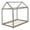 Gray, variant on [US IN STOCK] Twin Size Wooden House Bed, Gray(New)