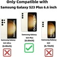 thumbnail image 2 of for Samsung Galaxy S23 Plus Case Magnetic,for Women Girl Soft Luxury Plating Bling Gradient Glitter Cute Heart Cover Compatible with MagSafe Clear Shockproof Protective Phone Case 6.6”-Black, 2 of 12