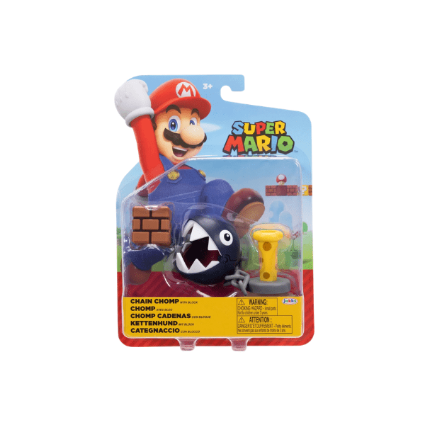 World of Nintendo Wave 48 Chain Chomp Action Figure [with Block