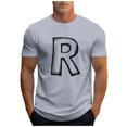 thumbnail image 2 of Tops para hombre, blusas y camisas de cuello redondo y manga corta para hombre, camisetas deportivas informales con estampados a la moda para hombre, blusas de cuello redondo y manga corta, blusas de, 2 of 5
