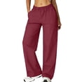 thumbnail image 6 of Hearthz Quick Dry Scrub Pants Women Elastic Waist Straight Leg Soft Stretch Women’s Cargo Pants with Pockets, 6 of 6