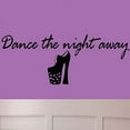 thumbnail image 2 of VWAQ Dance the Night Away Wall Decal Dancing Wall Art Quote Big Disco Sticker, 2 of 2
