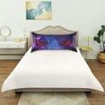 thumbnail image 4 of Starry Devil Eye Silky Satin Pillowcase, Luxury Soft Pillow Case for Hair and Skin, Standard Size Slip Cooling Pillow Covers with Envelope Closure, 20x40in Home Decor Gifts, 4 of 7