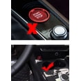thumbnail image 6 of Xotic Tech Red Keyless Start Engine Stop Cover with Ring for Audi A4 A5 Q5 S4 QQ S5 - RS Style Start Stop Button Trim, 6 of 7