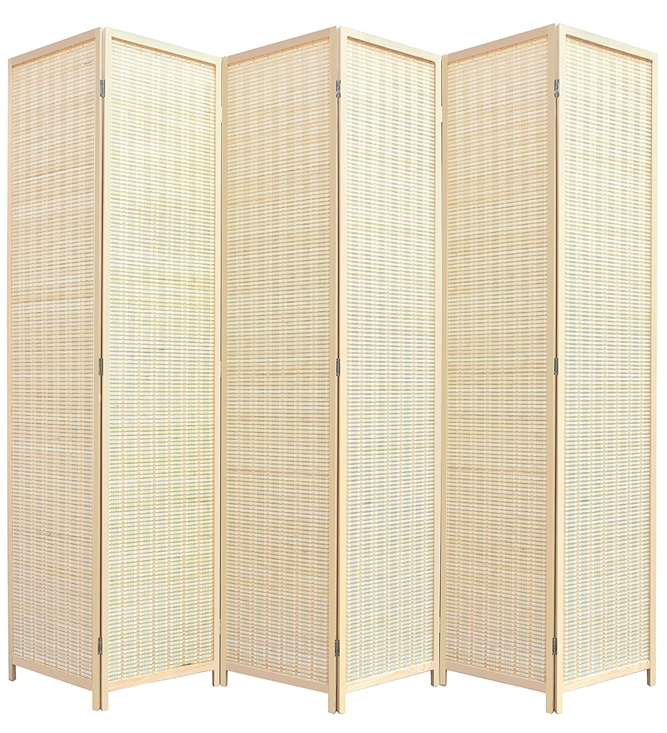 rhf-6-ft-tall-extra-wide-double-hinged-bamboo-room-divider-6-panel