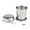2PCS-Silver, variant on Collapsible Stainless Steel Camping Mug with Key Ring Perfect for Outdoor Travel and Hiking (2PCS)