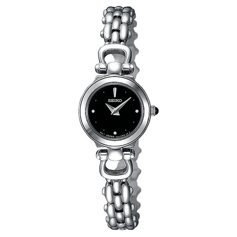 Seiko women’s  Silver Stainless Steel Bracelet Watch with black dial japan Vintage Seiko 5 2906 Ladies Silver Tone Automatic Watch  main image 4
