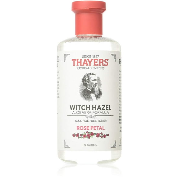 Thayers Witch Hazel Aloe Vera Alcohol-Free Rose Petal Scent 12oz, 3-Pack