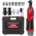 thumbnail image 1 of Cordless Electric Ratchet Wrench Kit, 0-2300 RPM 3/8 Inch Power Ratchet Wrench with Variable Speed Trigger 2X 1.5Ah Li-Ion Batteries, 7 Soc, 1 of 9