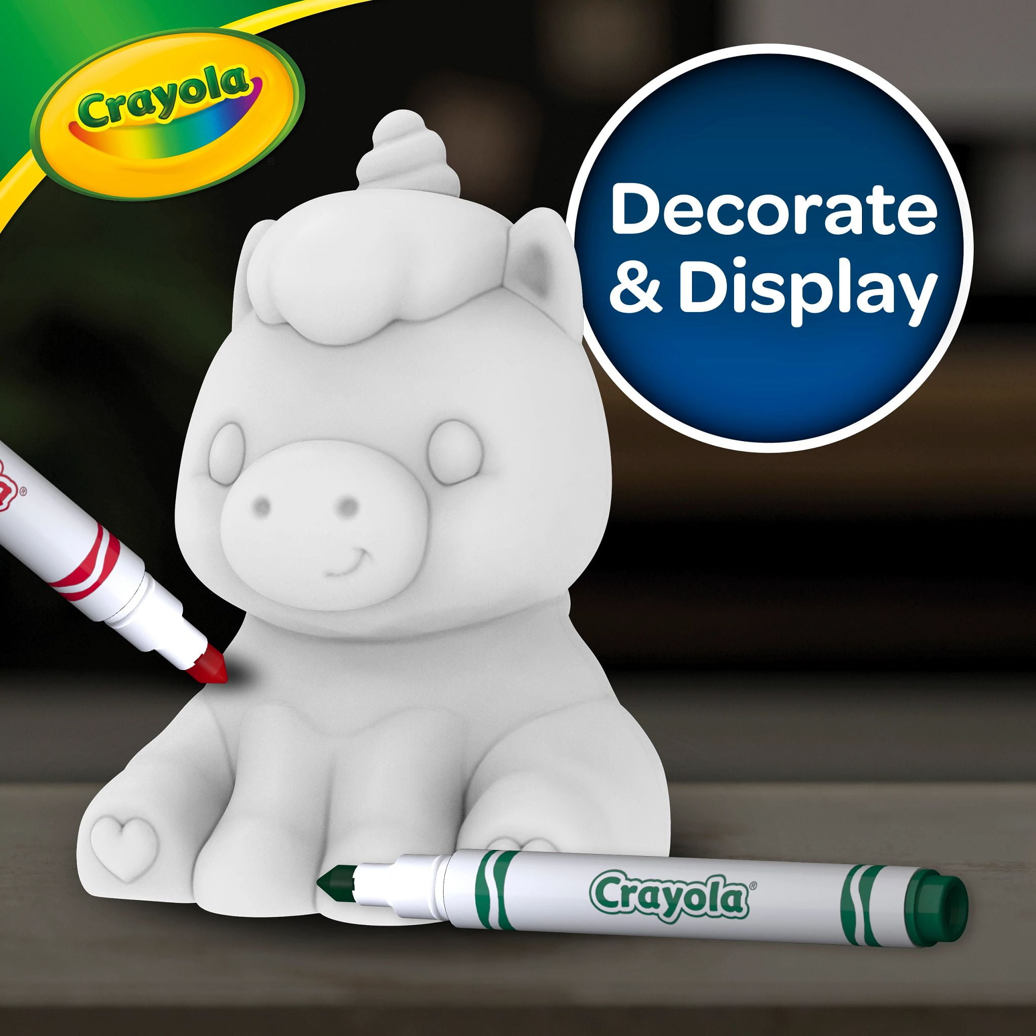 Crayola Light Ups, Unicorn, Reusable Holiday Craft, Glow In The Dark, Unicorn Gift for Kids, Room Decoration Craft, Customizable Toys & Gifts for Kids