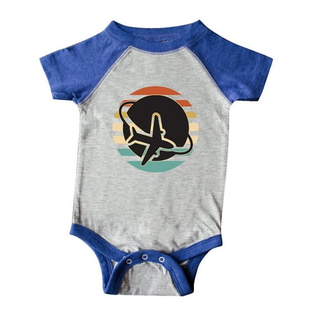 

Inktastic Airplane Trip Vintage Travel Gift Baby Boy or Baby Girl Bodysuit