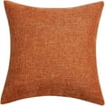 thumbnail image 2 of Fall Pillow Covers 18x18 Inch for Fall Decor Set of 2 Burnt Orange Rustic Linen Decorative Square Throw Pillow Covers Cushion Case for Sofa Couch Farmhouse Home Decorations, 2 of 6