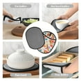 thumbnail image 7 of Sikiie Flowers And Birds Watercolor Silicone Pot Holders, Oven Mitts Heat Resistant Hot Pads, Non Slip Pot Holder for Kitchen Baking and Cooking 9.4 x 7.5 Inches, 7 of 7