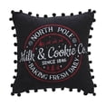 thumbnail image 4 of VHC Brands Annie Black Check Milk and Cookies Pillow 12x12, 4 of 4