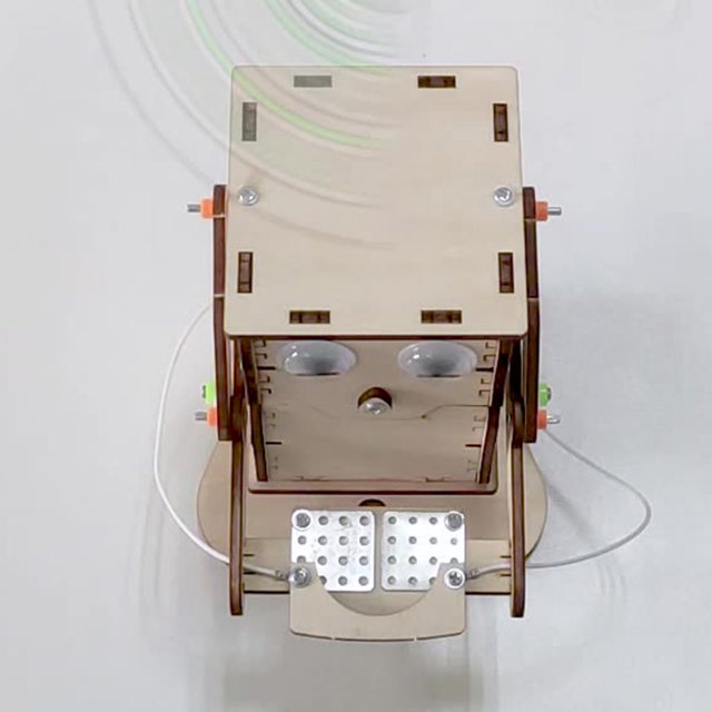 Robot Comiendo Moneda Likrtyny DIY modelo enseñanza aprendizaje STEM