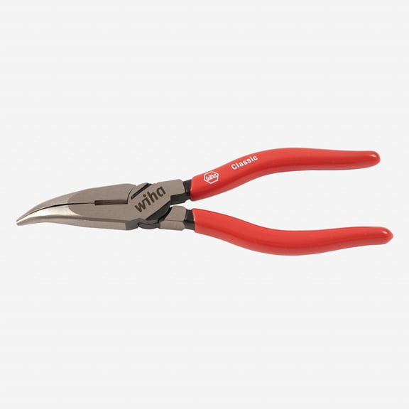 Wiha 32625 8" Bent Long Nose Pliers - Vinyl Grip