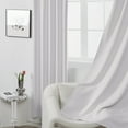 thumbnail image 4 of Deconovo Grayish White Blackout Curtains for Bedroom Thermal Insulated Rod Pocket Drapes for Living Room, 2 Panels, 42 x 72 inch, 4 of 7